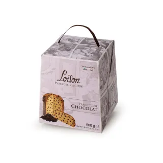 【Loison】義大利 Pandorino黑巧克力潘娜多妮聖誕蛋糕 500g(蛋糕 巧克力 潘娜多妮 交換禮物)