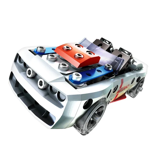 【Meccano 麥卡諾】旋風賽車模型車輛積木組 Novice(STEAM教育玩具-探索真正的工程世界)