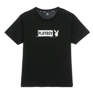 【PLAYBOY】銀箔撞色上衣(黑色)