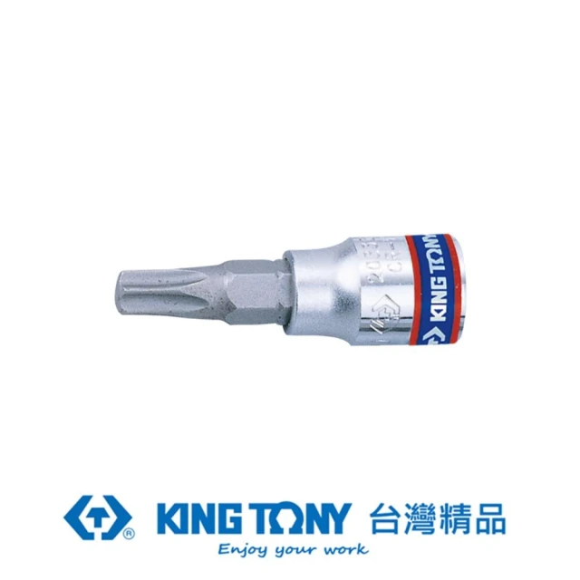 【KING TONY 金統立】專業級工具 1/4”DR. 六角星型起子頭套筒 T40(KT203340)