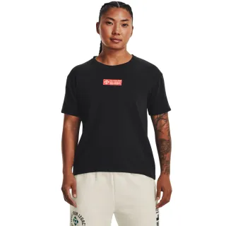 【UNDER ARMOUR】UA 女 PJT ROCK 短袖T-Shirt _1376917-001(黑)