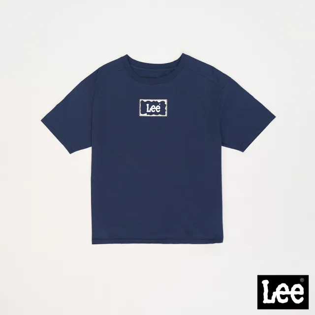 【Lee】出清品-女裝 短袖T恤 / 長框縫線印花 小LOGO 共2色 Oversized版型(LL220237562 / LL22023797W)