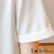 【Lockers 木櫃】春夏金屬扣短袖雪紡衫 L111042103(短袖雪紡衫)