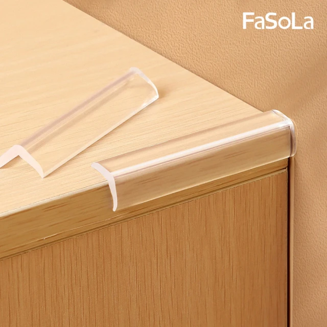 【FaSoLa】多功能PVC防撞條-透明款 4入/包