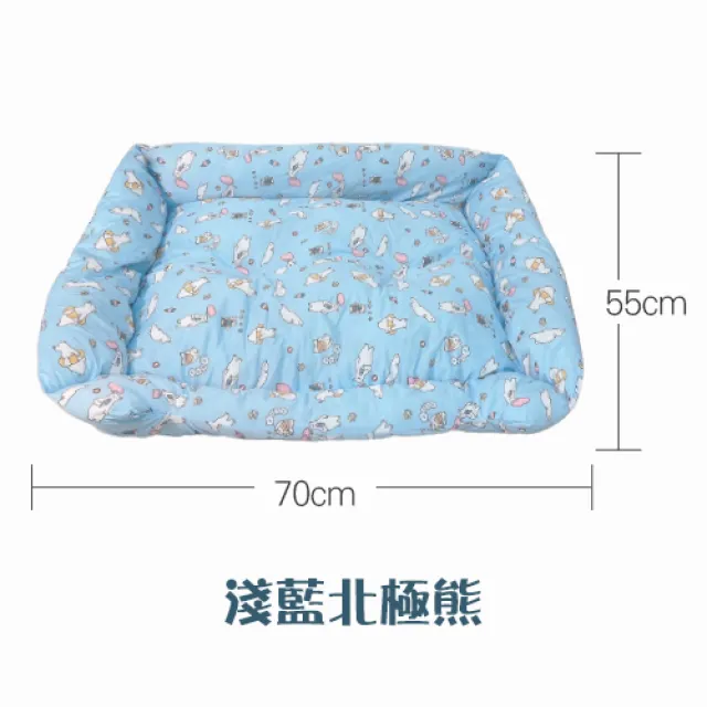 【萌貝貝】卡通印花寵物夏季柔軟涼涼窩 狗窩(狗床 貓床 冰墊 睡窩)