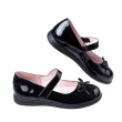 【布布童鞋】簡單蝴蝶結亮面黑色公主鞋學生鞋(K3C124D)