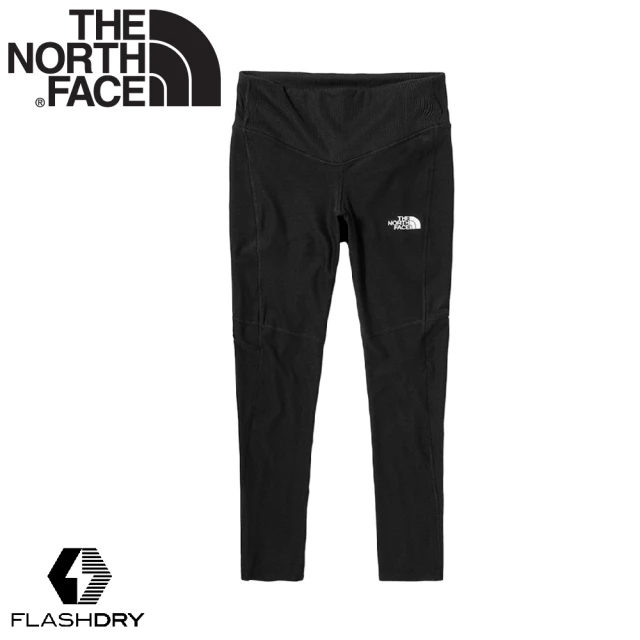 The North Face 女 透氣排汗運動長褲《黑》5391/吸濕排汗休閒緊身褲/瑜伽褲(悠遊山水)