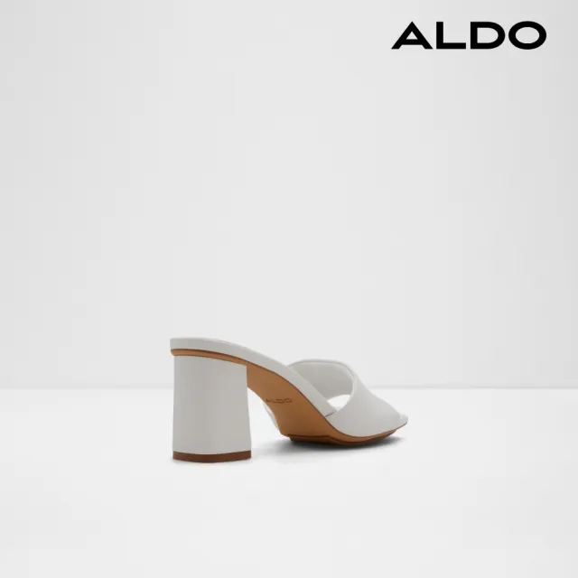 【ALDO】雙11★VIDISH-簡約時尚百搭氣墊耐走厚高跟拖鞋-女鞋(白色)