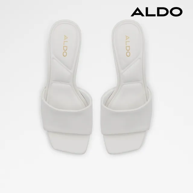 【ALDO】雙11★VIDISH-簡約時尚百搭氣墊耐走厚高跟拖鞋-女鞋(白色)