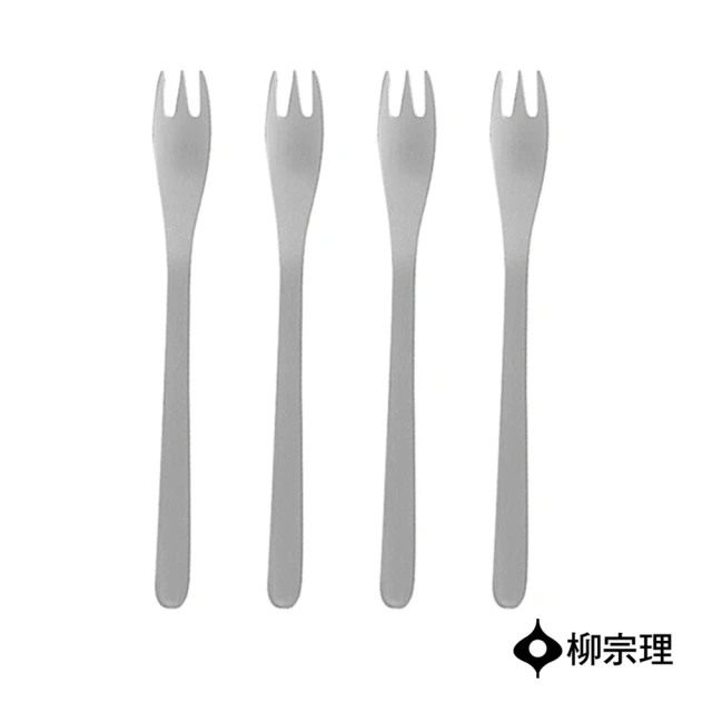 【柳宗理】日本製小叉4入組/14cm(不鏽鋼材質打造的質感餐具)