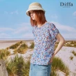【Diffa】塗鴉小白花上衣-女