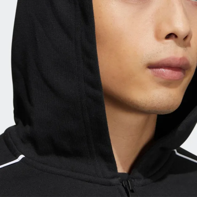 【adidas 愛迪達】外套 男款 女款 運動連帽外套 黑 IA9435