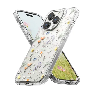 【Ringke】iPhone 14 Pro 6.1吋 Fusion Design 防撞手機保護殼 透明 Dry Flowers(Rearth 軍規防摔 手機殼)