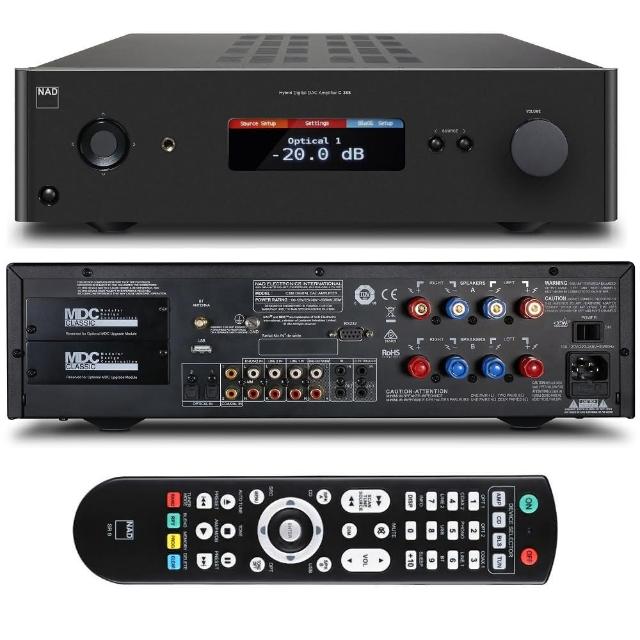 【NAD】英國數位/類比兩用擴大機與喇叭組合(C388+AE320)