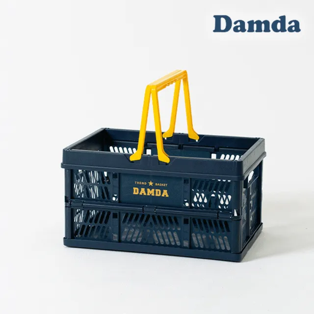 【韓國Damda】大摺疊購物籃(多色可選)