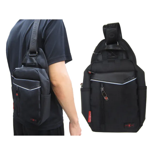 【SNOW.bagshop】胸前包超小容量(主袋+外袋共四層單左右肩防水包 尼龍布水瓶內袋)