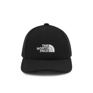 【The North Face 官方旗艦】北面兒童黑色經典刺繡LOGO休閒運動帽｜7RIWJK3