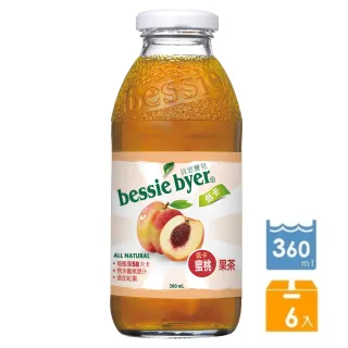 【Bessie Byer】貝思寶兒低卡蜜桃果茶360ml*6罐