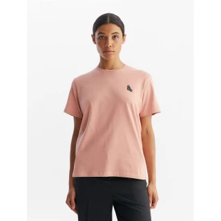 【AIGLE】女 有機棉短袖T恤(AG-FAD02A026 深粉紅)