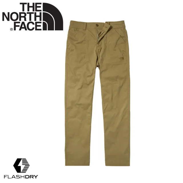 【The North Face】女 排汗透氣休閒長褲《卡其色》4U9T/吸濕排汗休閒褲/運動褲(悠遊山水)