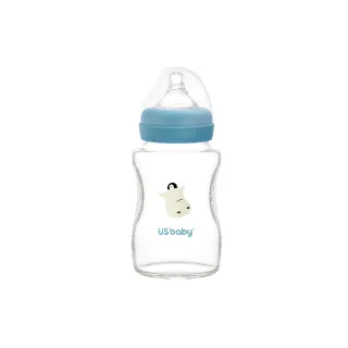 【US BABY 優生】真母感愛地球玻璃奶瓶(寬口徑240ml)