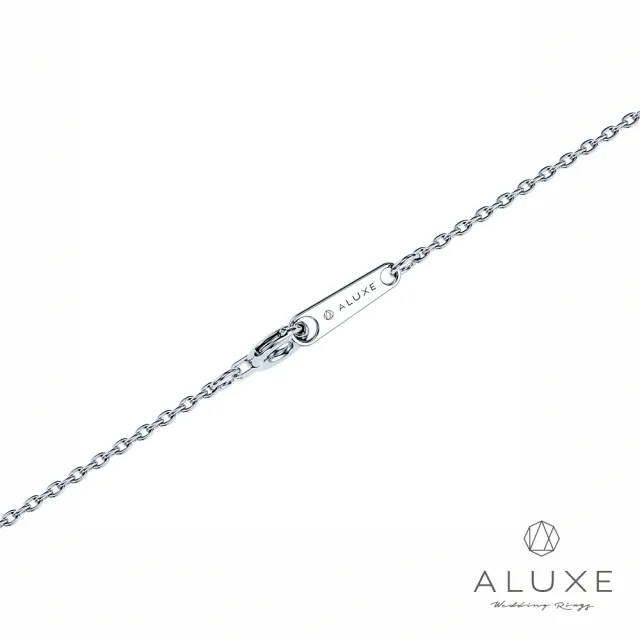 【ALUXE 亞立詩】10K金 鑽石項鍊 單鑽鎖骨 愛完美系列 星光 NN0209