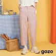 【gozo】舒適細褶窄管褲(兩色)