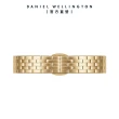 【Daniel Wellington】DW 手錶 Petite Evergold 28mm 香檳金珠寶式錶鏈-白錶盤(DW00100614)
