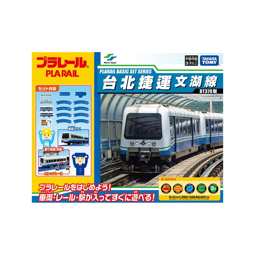 【TAKARA TOMY】PLARAIL 鐵道王國 台北捷運基本組(多美火車)