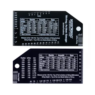 【Music Nomad】MN602｜吉他貝斯精密弦距尺(專業吉他技師首選工具)