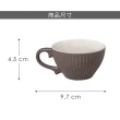【EXCELSA】Parisienne新骨瓷濃縮咖啡杯 灰棕90ml(義式咖啡杯 午茶杯)