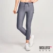 【Mollifix 瑪莉菲絲】功能口袋鋅離子抗菌訓練褲、瑜珈服、Legging(深麻灰)