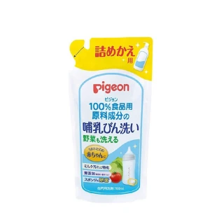 【Pigeon 貝親】奶瓶蔬果清潔液補充包 700ml(袋裝)