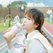 【小茶日記】粗吸管珍珠奶茶水瓶/環保杯-1100ml(手搖飲料外帶杯)