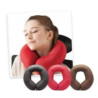 【台隆手創館】日本MOGU細珠服貼旅行頸枕(黑/紅/咖啡)