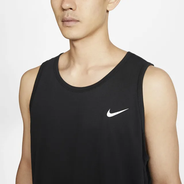 【NIKE 耐吉】背心 男款 運動背心 慢跑 AS M NK DF TANK DFC SOLID 黑 AR6070-010