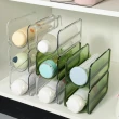 【Dagebeno荷生活】一格一物可疊加保溫杯架 餐桌櫥櫃長形保溫瓶透明收納架(2層)
