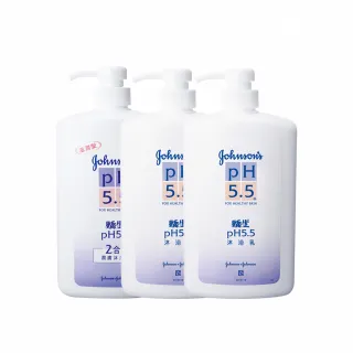 【Johnsons 嬌生】pH5.5沐浴乳1000mlx3(一般型/滋潤二合一型)