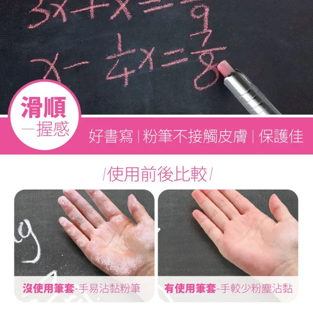 【Finger Pop 指選好物】塑膠/不鏽鋼粉筆套4入組 免運費(粉筆套 自動彈出 粉筆夾 磁鐵粉筆夾 磁吸粉筆夾)