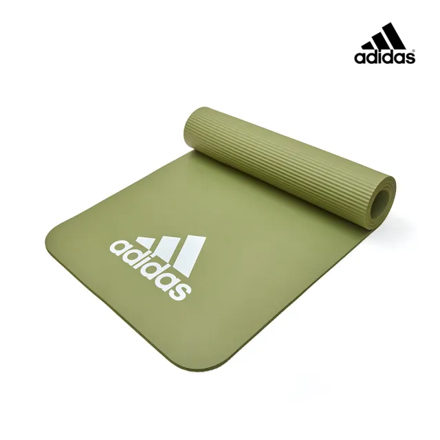 【adidas 愛迪達】輕量彈性瑜珈墊-7mm(抹茶綠/煙燻紅/檸檬黃)