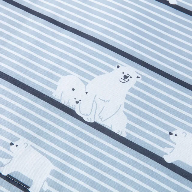 【特力屋】雙面涼感薄被 涼被180X210-北極熊