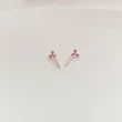 【Niloe】三角形玫瑰金耳環 針式耳環 女款創新設計(925純銀 耳環 針式 造型)