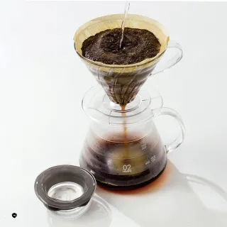 【HARIO】V60雲朵60咖啡 02 玻璃分享壺-透明 600ml(分享壺 咖啡壺 玻璃壺 雲朵壺)