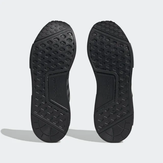 【adidas 愛迪達】NMD_R1 男女 休閒鞋 運動 經典 三葉草 襪套式 針織 避震 舒適 穿搭 黑 黃(GY7367)