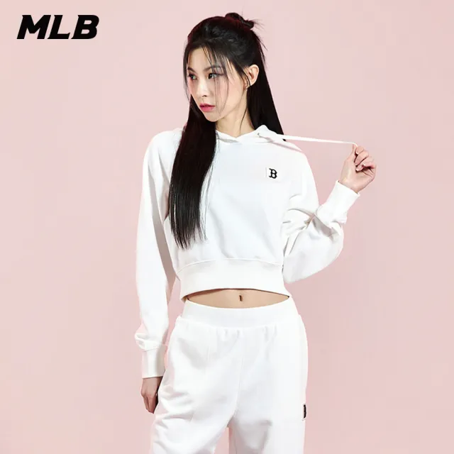 【MLB】女版連帽上衣 帽T 波士頓紅襪隊(3FHDB0231-43IVS)