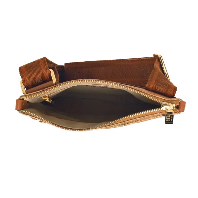 【Alviero Martini】義大利地圖包 扁型側背包中25cm(地圖黃)