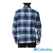 【Columbia 哥倫比亞 官方旗艦】男款- 長袖格子襯衫-藍色格紋(UAE15230JC / 2022年秋冬)