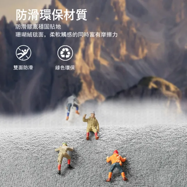 【Kyhome】記憶棉浴室吸水地墊 止滑防滑腳墊 慢回彈地墊 (廁所浴室地墊/玄關進門墊/廚房吸水地墊) 40x60cm