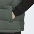 【adidas 愛迪達】Helionic Vest 男 連帽羽絨背心 運動 戶外 休閒 保暖 亞洲版 綠(HG6274)
