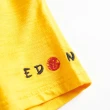 【EDWIN】江戶勝 女裝 忍者系列 注連繩LOGO印花短袖T恤(黃色)